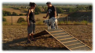 Eva e Marco alle prese con la Palizzata