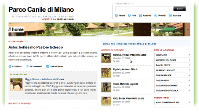 sito web parco canile di milano