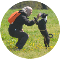 Stefano Buscaglia e Macchia Stefano Buscaglia e Macchia al Fitness a 6 Zampe